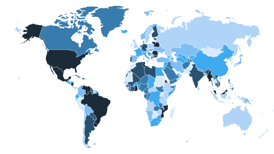 Blue map